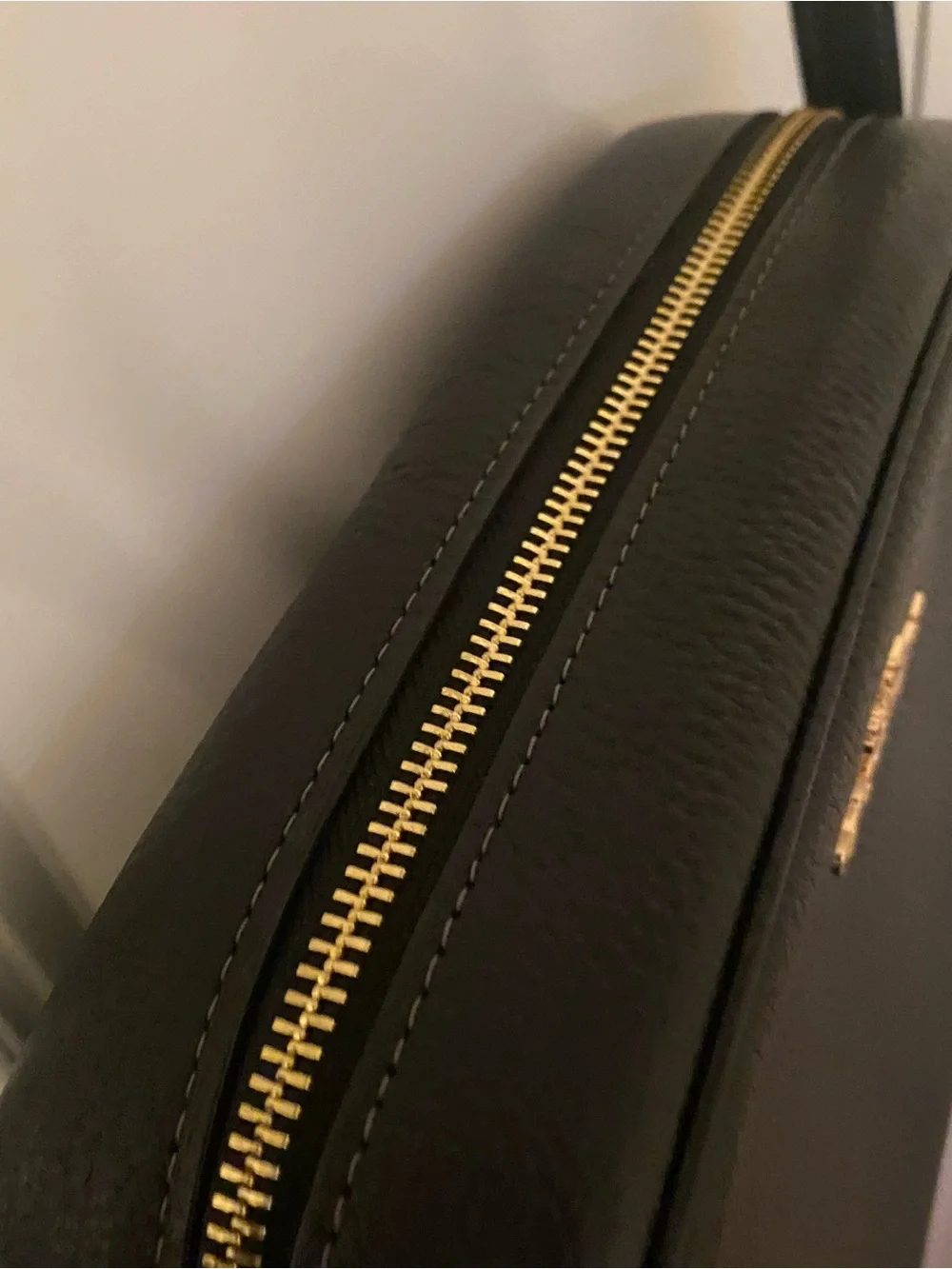 Coach black leather